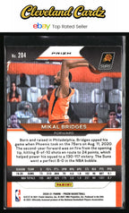 2020-21 Panini Prizm #204 Mikal Bridges Hyper Prizm
