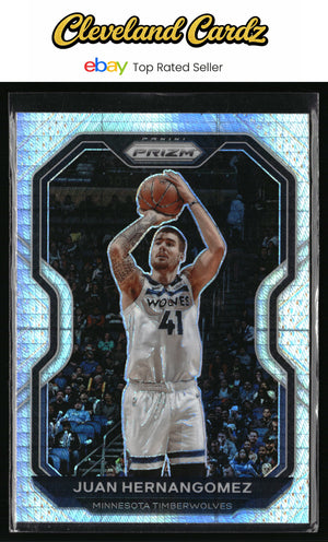 2020-21 Panini Prizm #192 Juancho Hernangomez Hyper Prizm