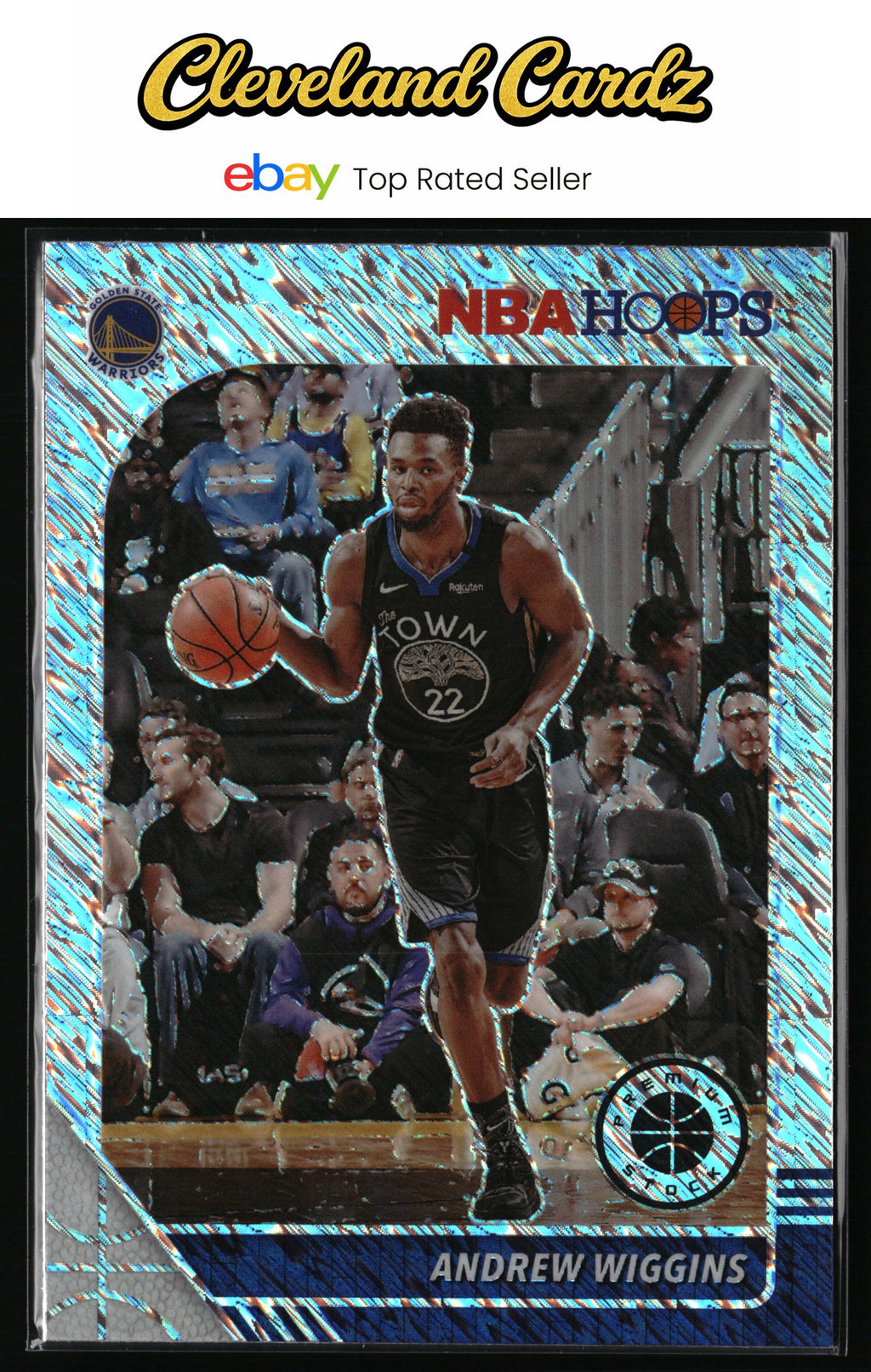 2019-20 Hoops Premium Stock #110 Andrew Wiggins Prizms Shimmer