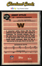 2026 Topps Flagship #91TR-47 Sonny Styles 1991 Topps Football Rookies Crackle
