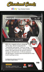 2021 Panini Prizm Draft Picks Collegiate #87 Ezekiel Elliott
