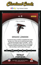 2024 Panini Totally Certified #6 Drake London Mirror