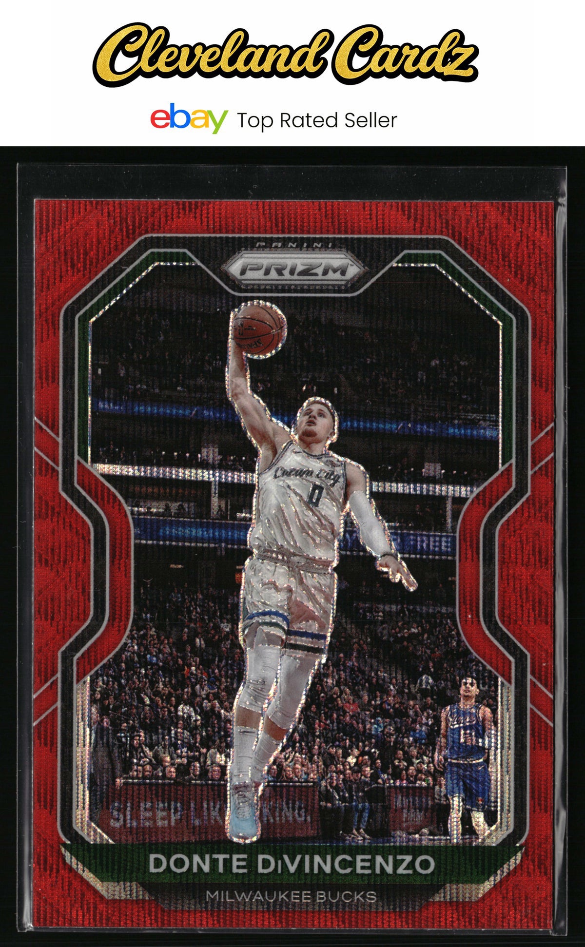 2020-21 Panini Prizm #50 Donte DiVincenzo Ruby Wave Prizms