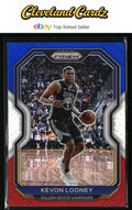 2020-21 Panini Prizm #34 Kevon Looney Red, White and Blue Prizms