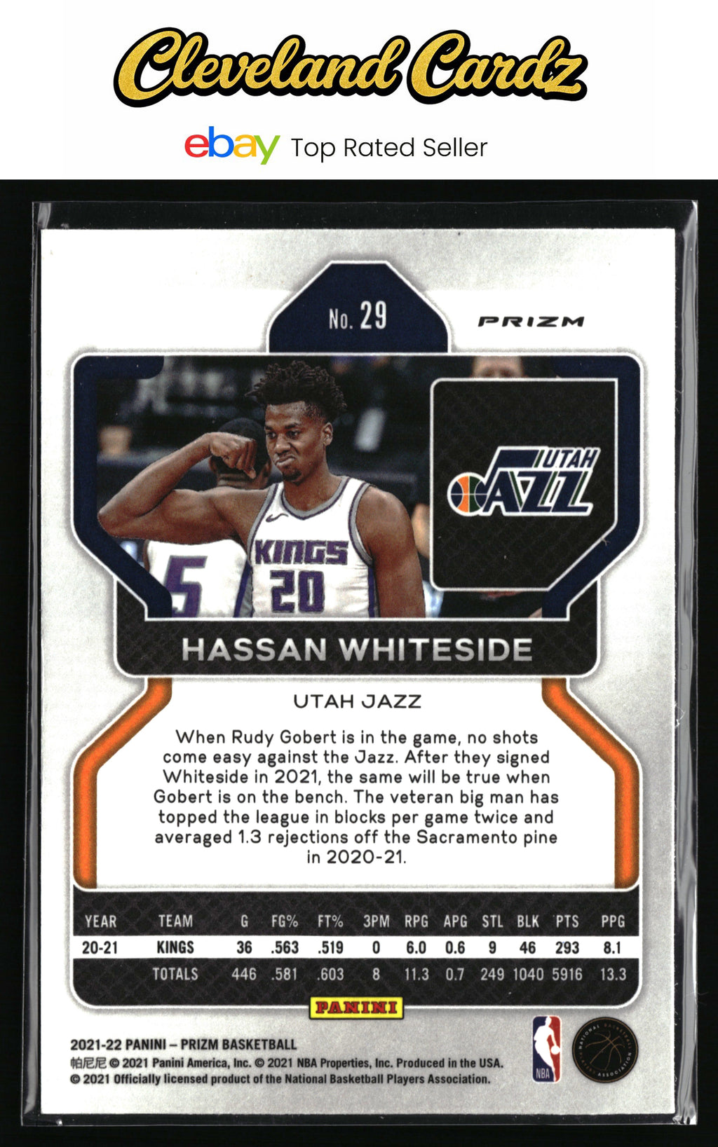 2021-22 Panini Prizm #29 Hassan Whiteside Green