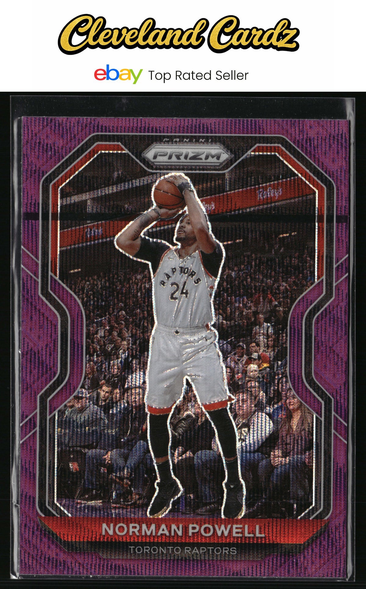 2020-21 Panini Prizm #157 Norman Powell Purple Wave Prizms