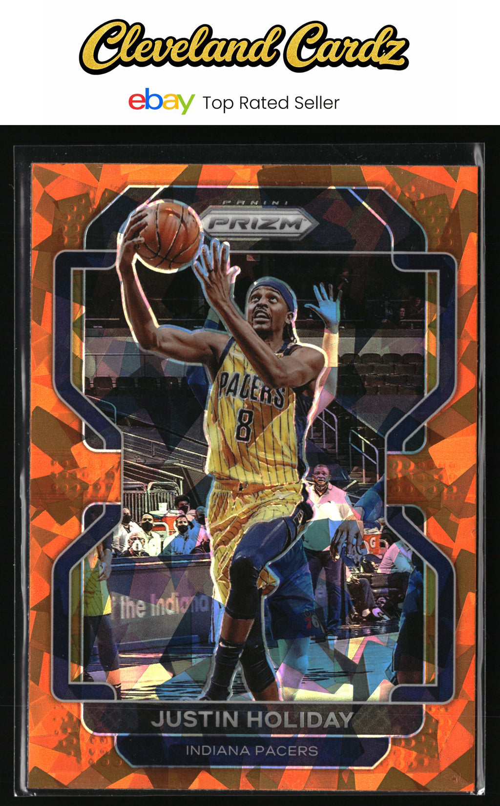 2021-22 Panini Prizm #188 Justin Holiday Orange Ice
