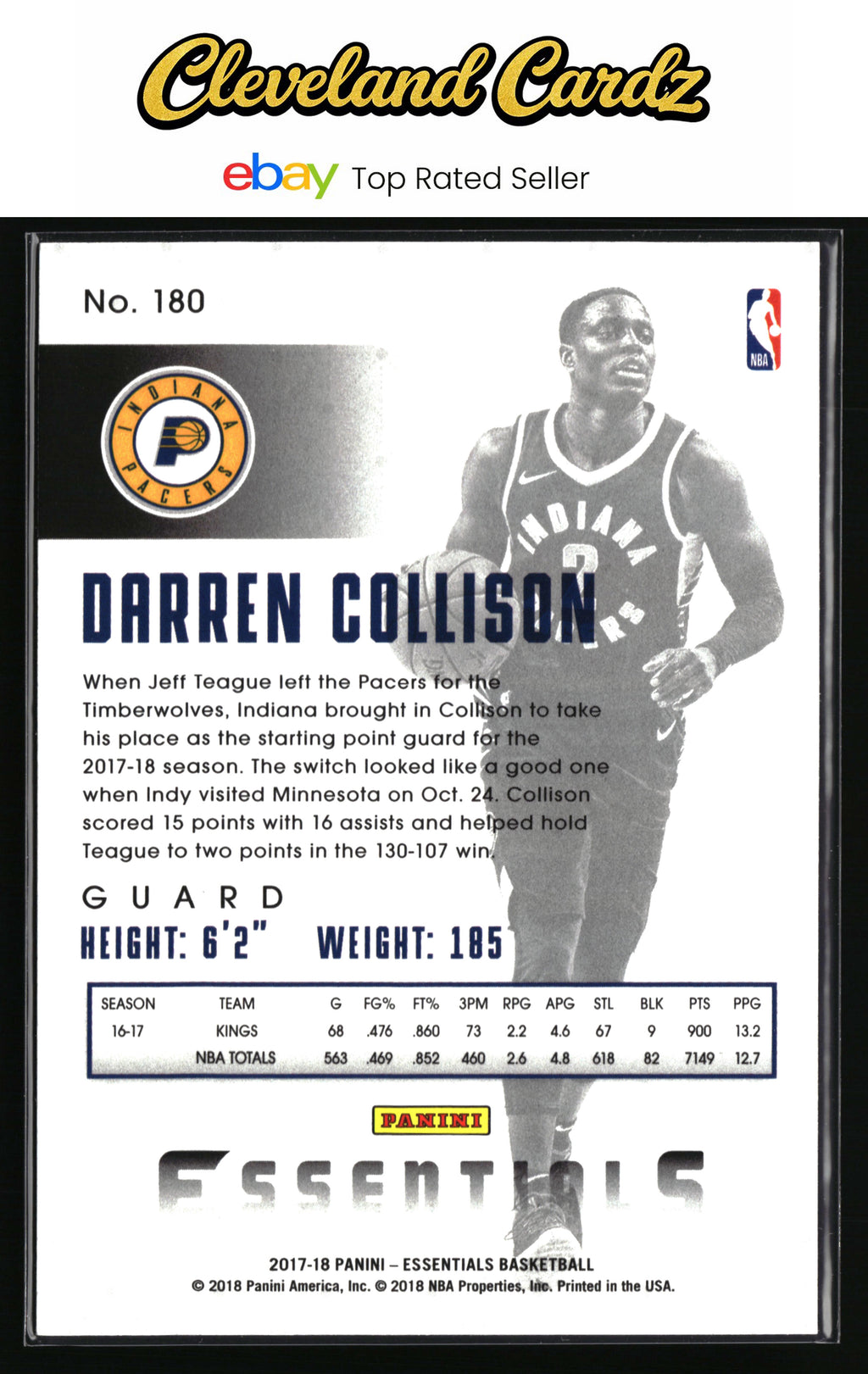 2017-18 Panini Essentials #180 Darren Collison