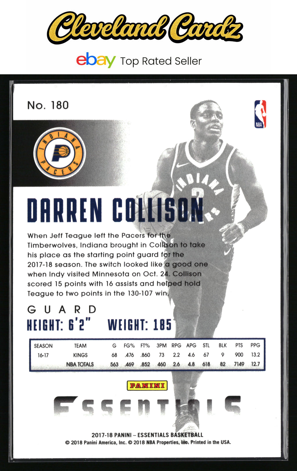 2017-18 Panini Essentials #180 Darren Collison