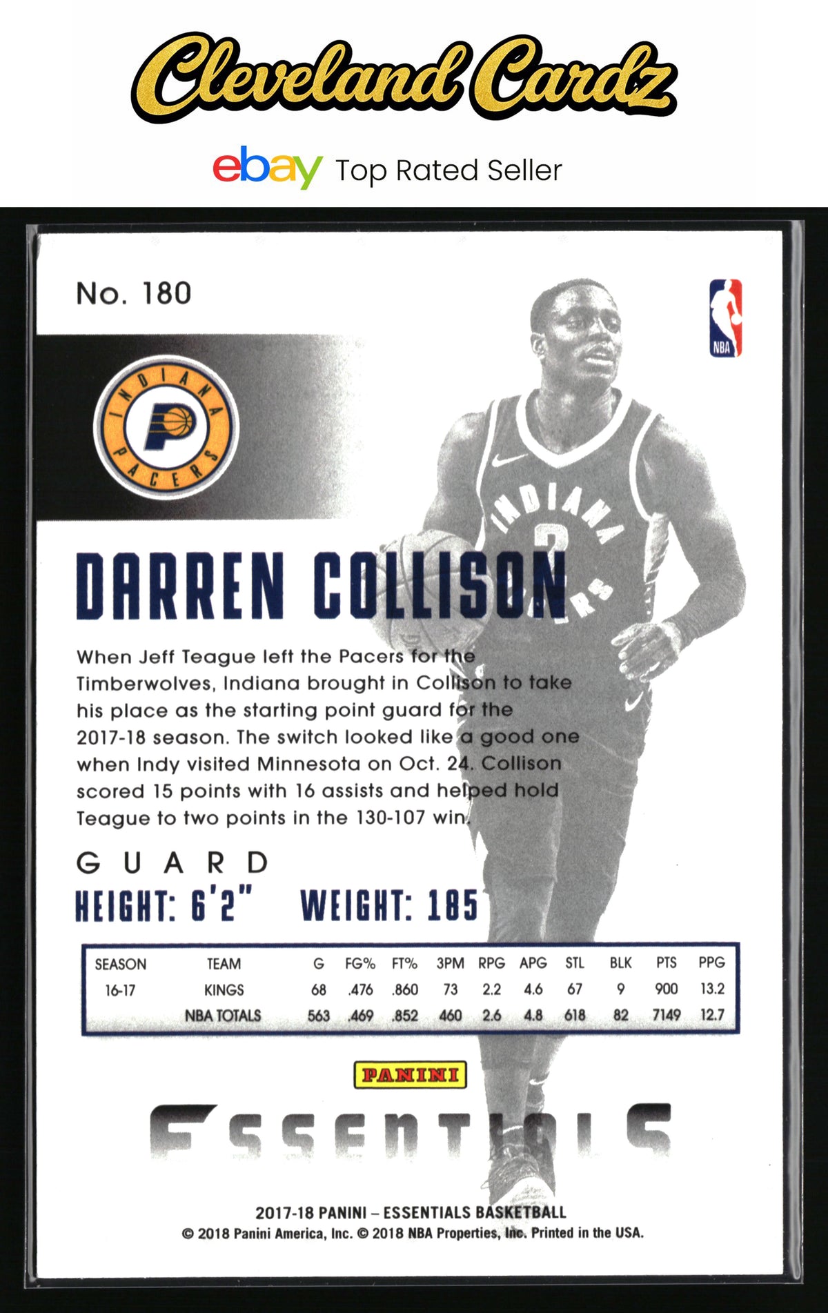 2017-18 Panini Essentials #180 Darren Collison