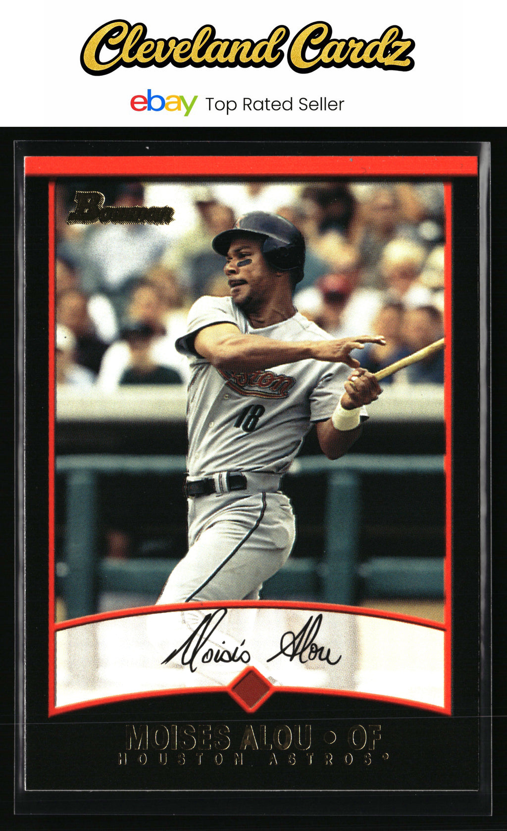 2001 Bowman #82 Moises Alou