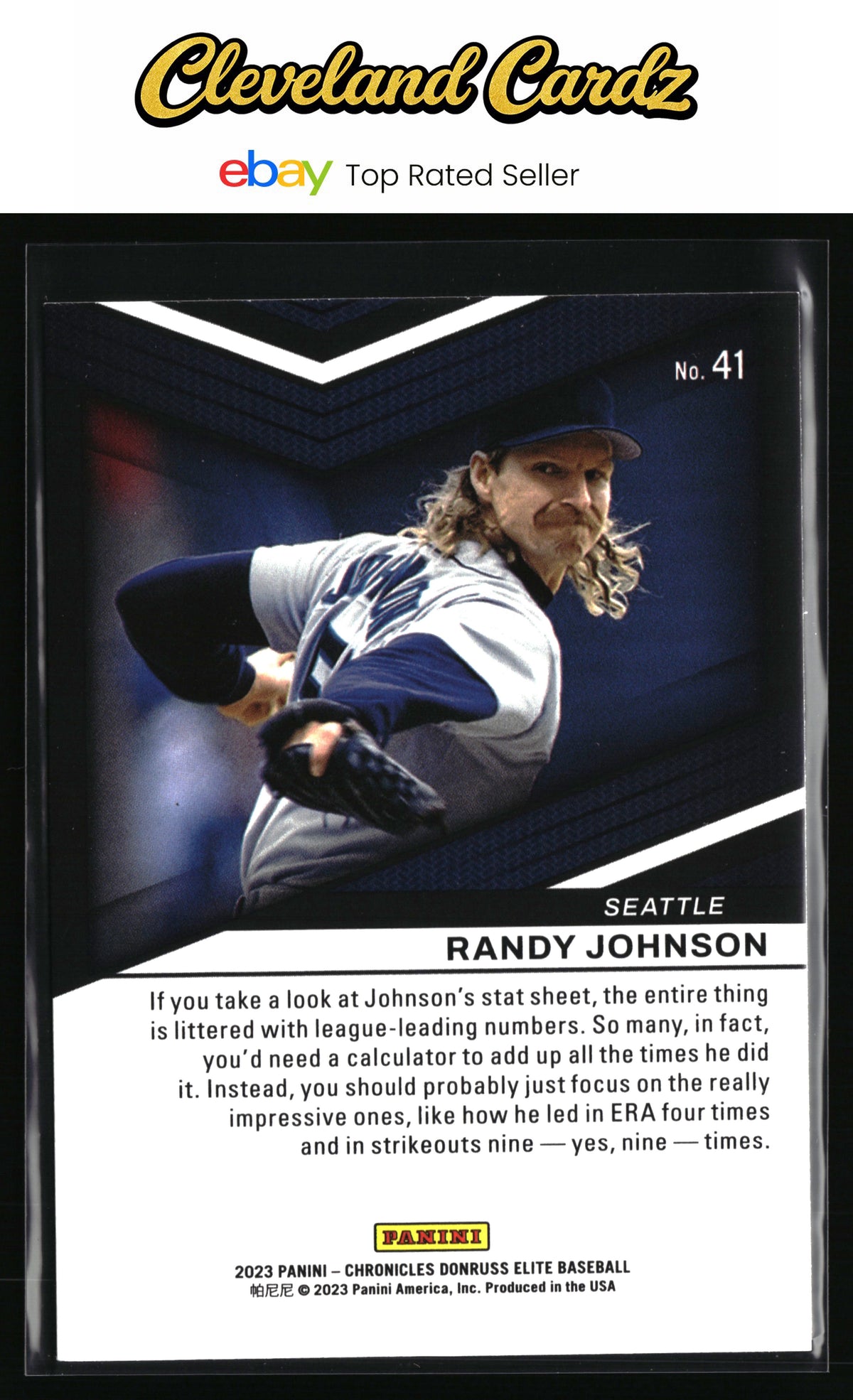 2023 Panini Chronicles #41 Randy Johnson Elite