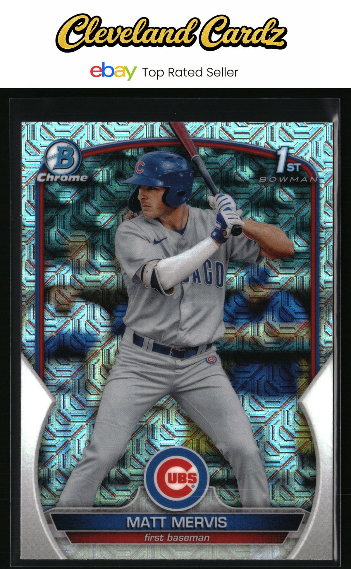 2023 Bowman #BCP-74 Matt Mervis Chrome Prospects Mojo Refractors