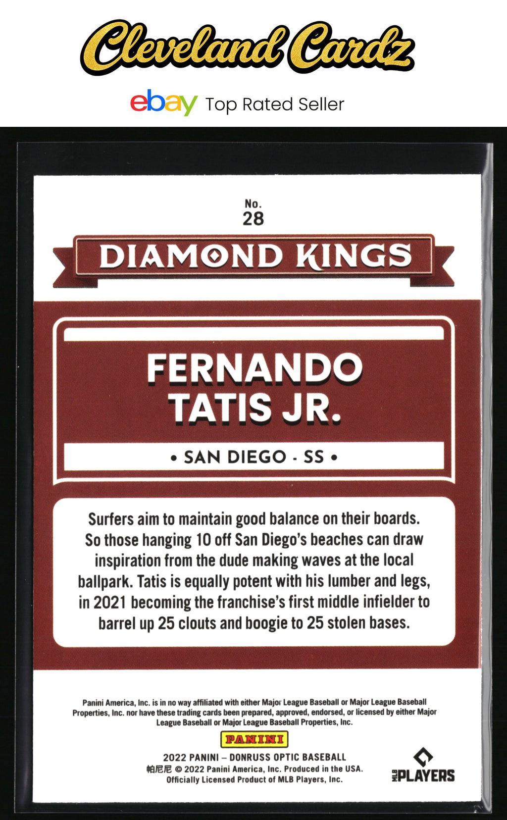 2022 Donruss Optic #28 Fernando Tatis Jr.