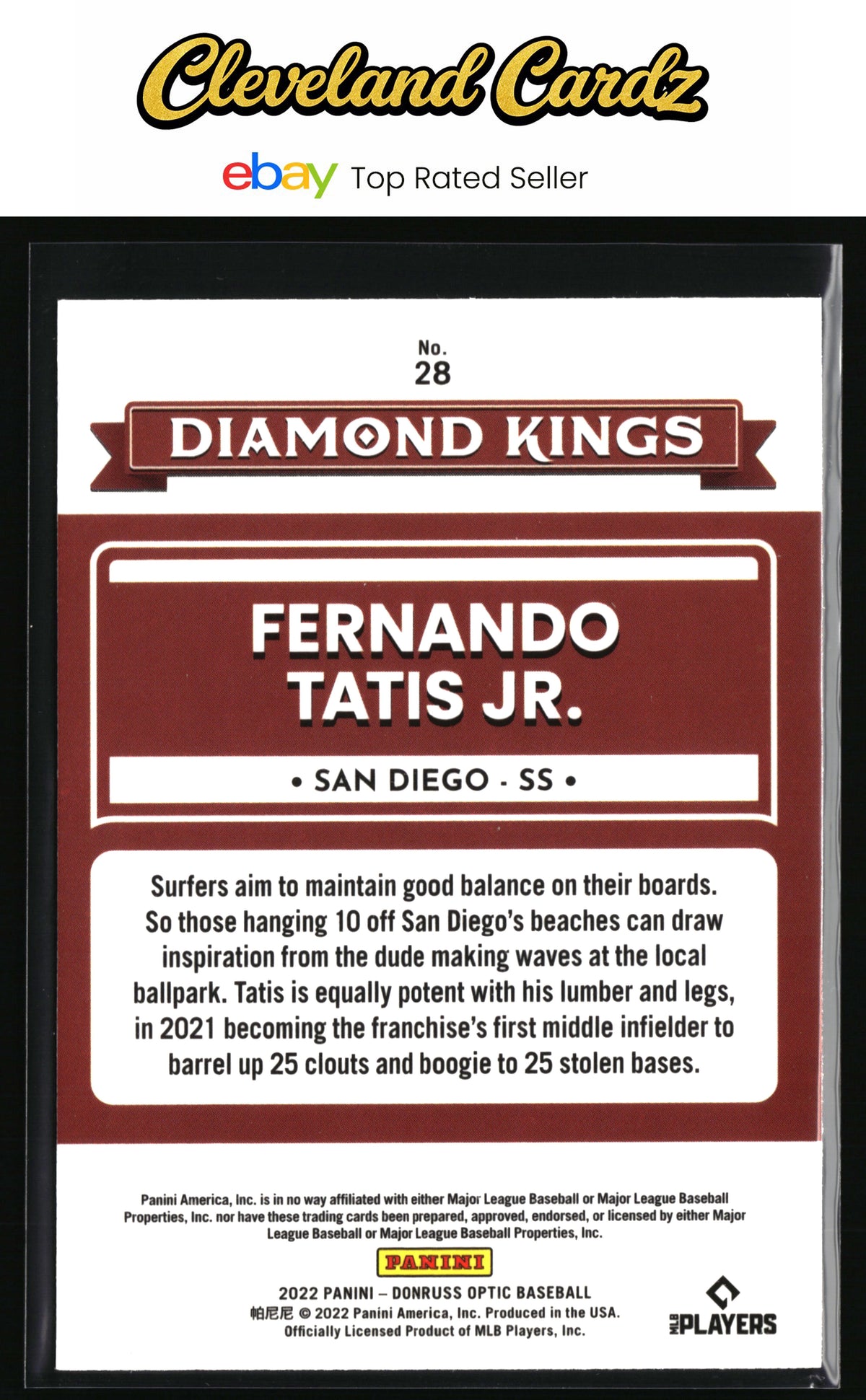 2022 Donruss Optic #28 Fernando Tatis Jr.