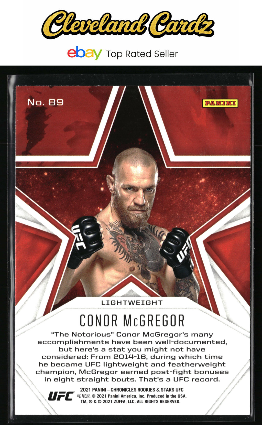 2021 Panini Chronicles UFC #89 Conor McGregor