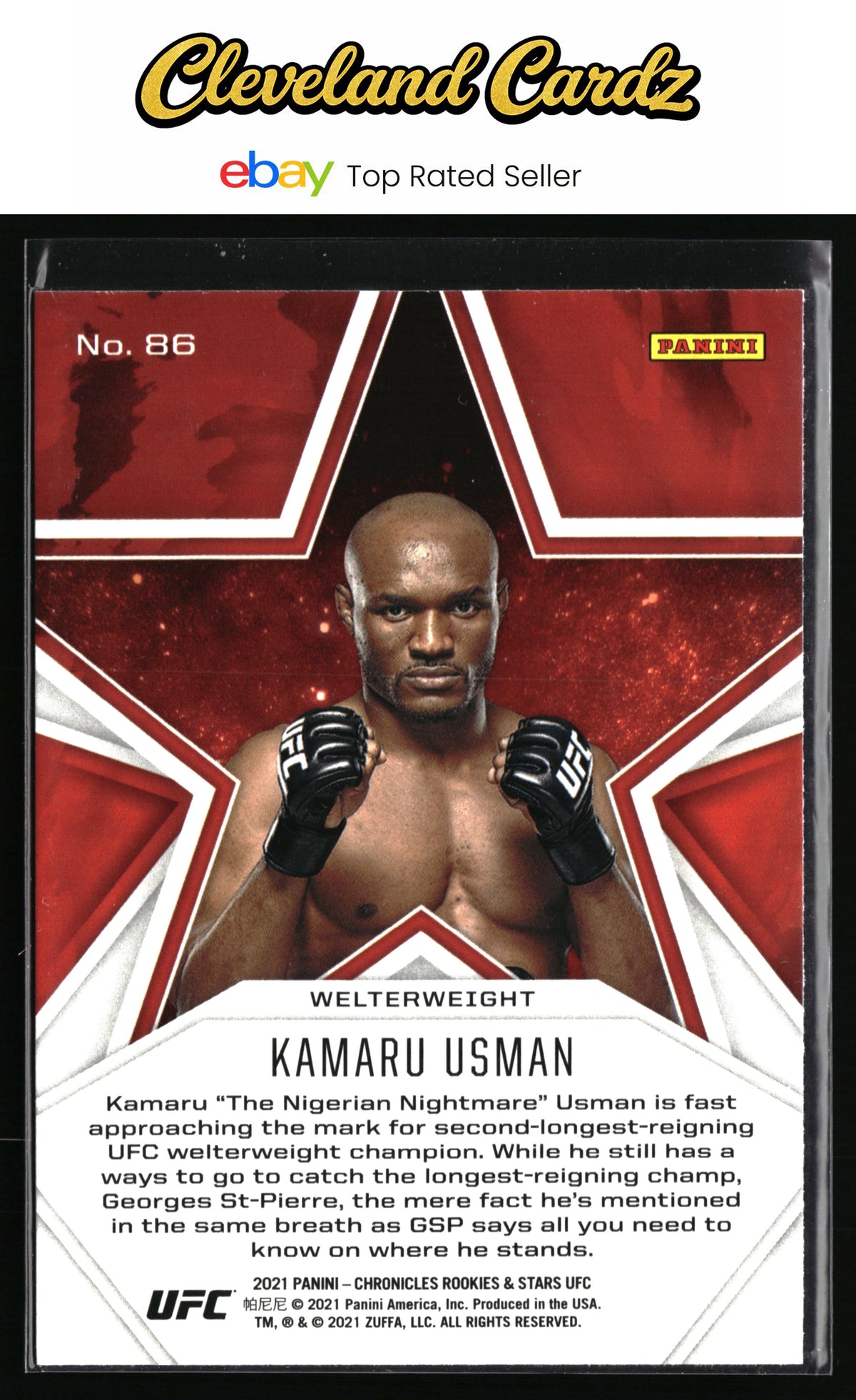2021 Panini Chronicles UFC #86 Kamaru Usman
