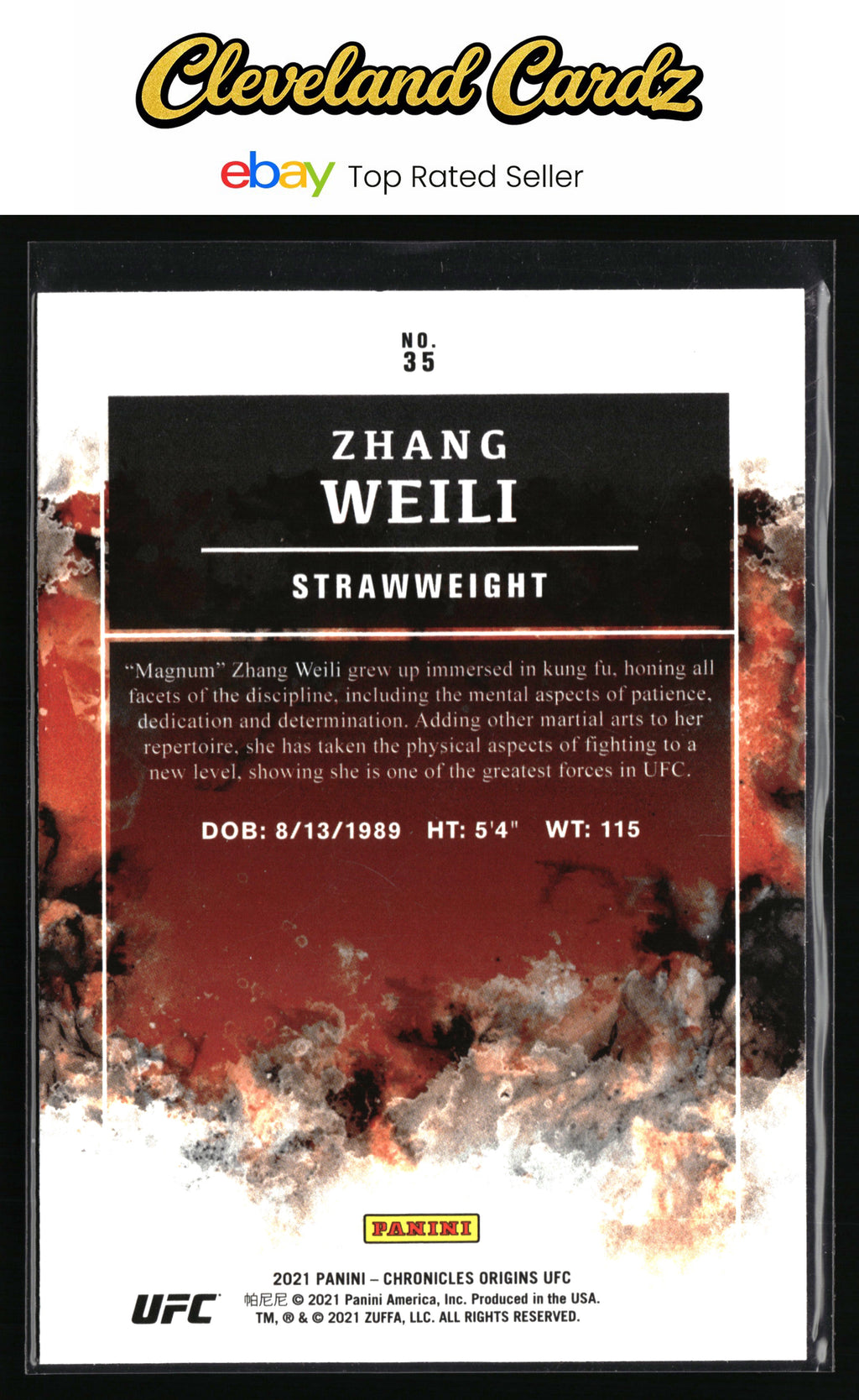 2021 Panini Chronicles UFC #35 Zhang Weili Pink