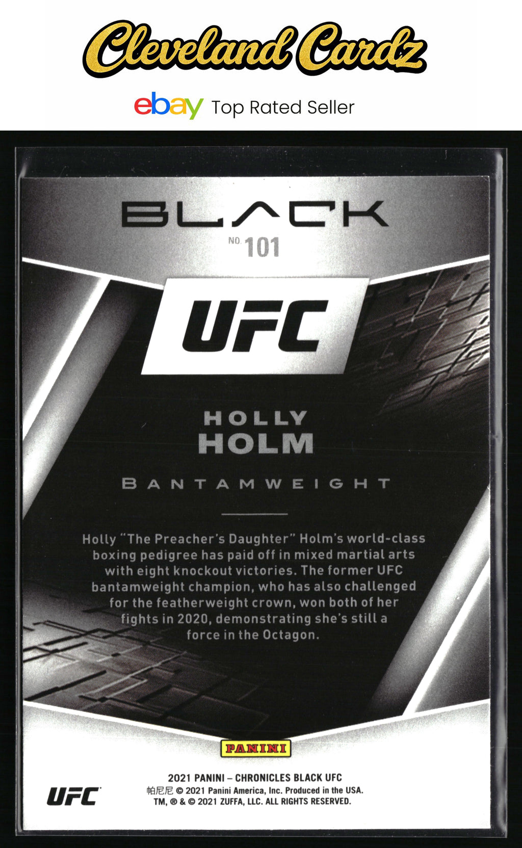 2021 Panini Chronicles UFC #101 Holly Holm