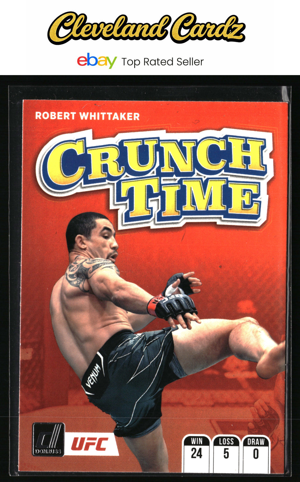 2022 Donruss UFC #1 Robert Whittaker Crunch Time