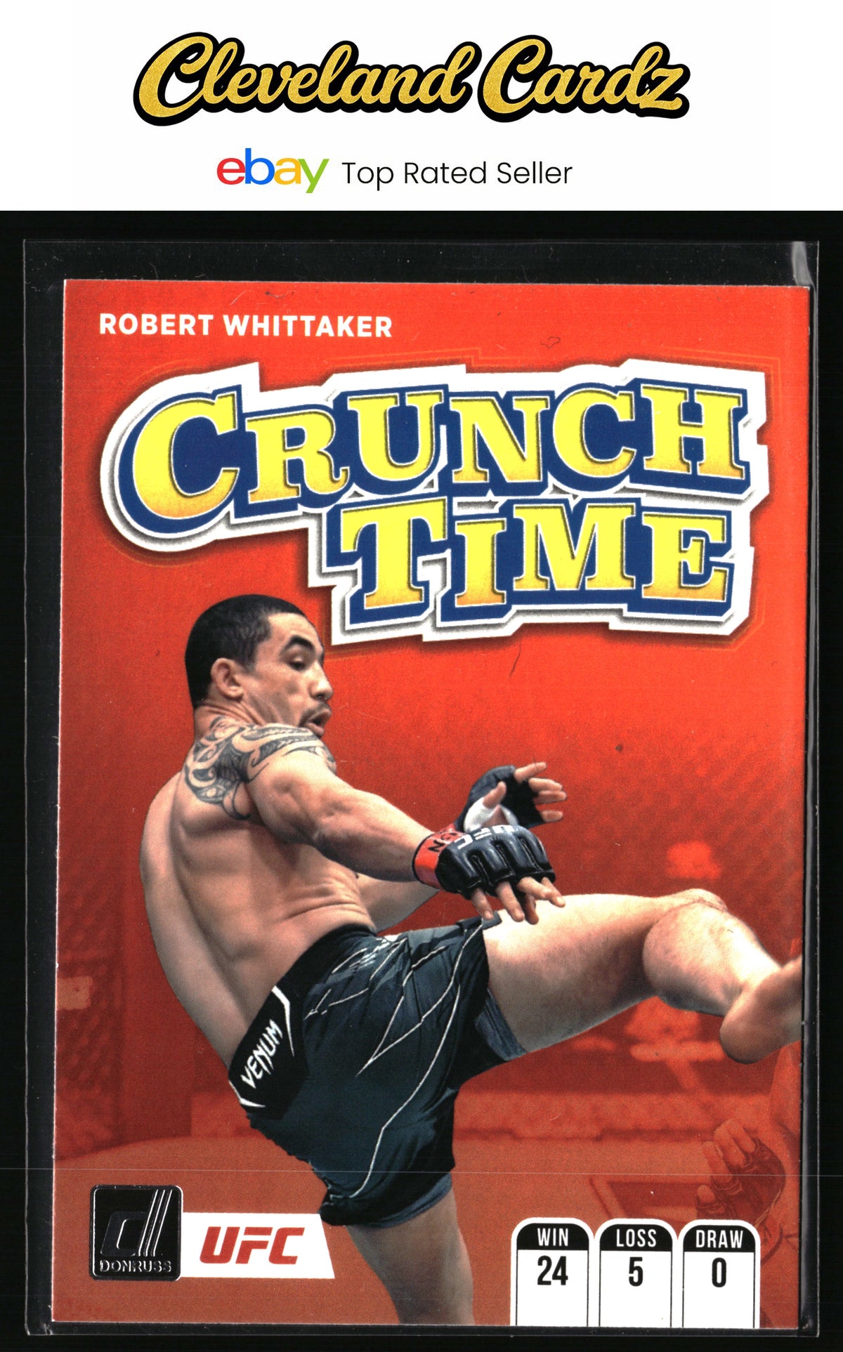2022 Donruss UFC #1 Robert Whittaker Crunch Time