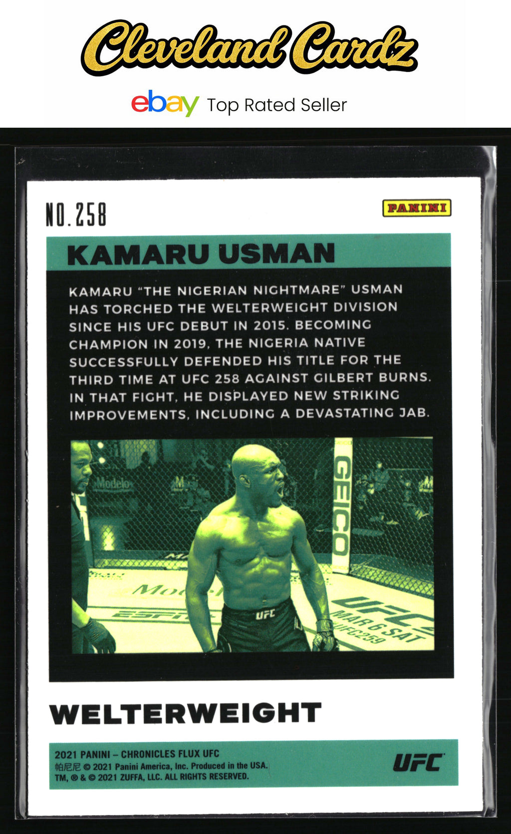 2021 Panini Chronicles UFC #258 Kamaru Usman