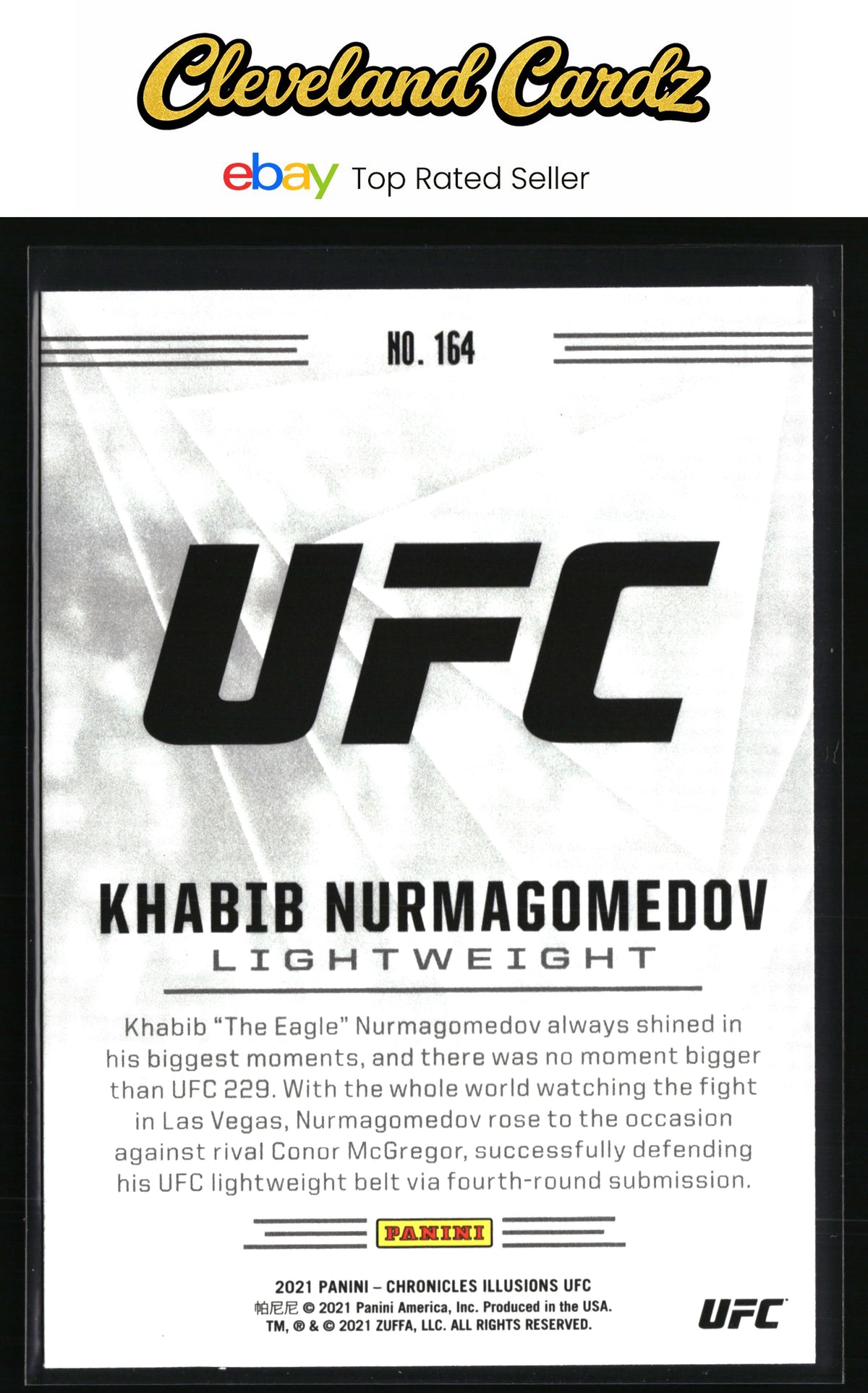 2021 Panini Chronicles UFC #164 Khabib Nurmagomedov