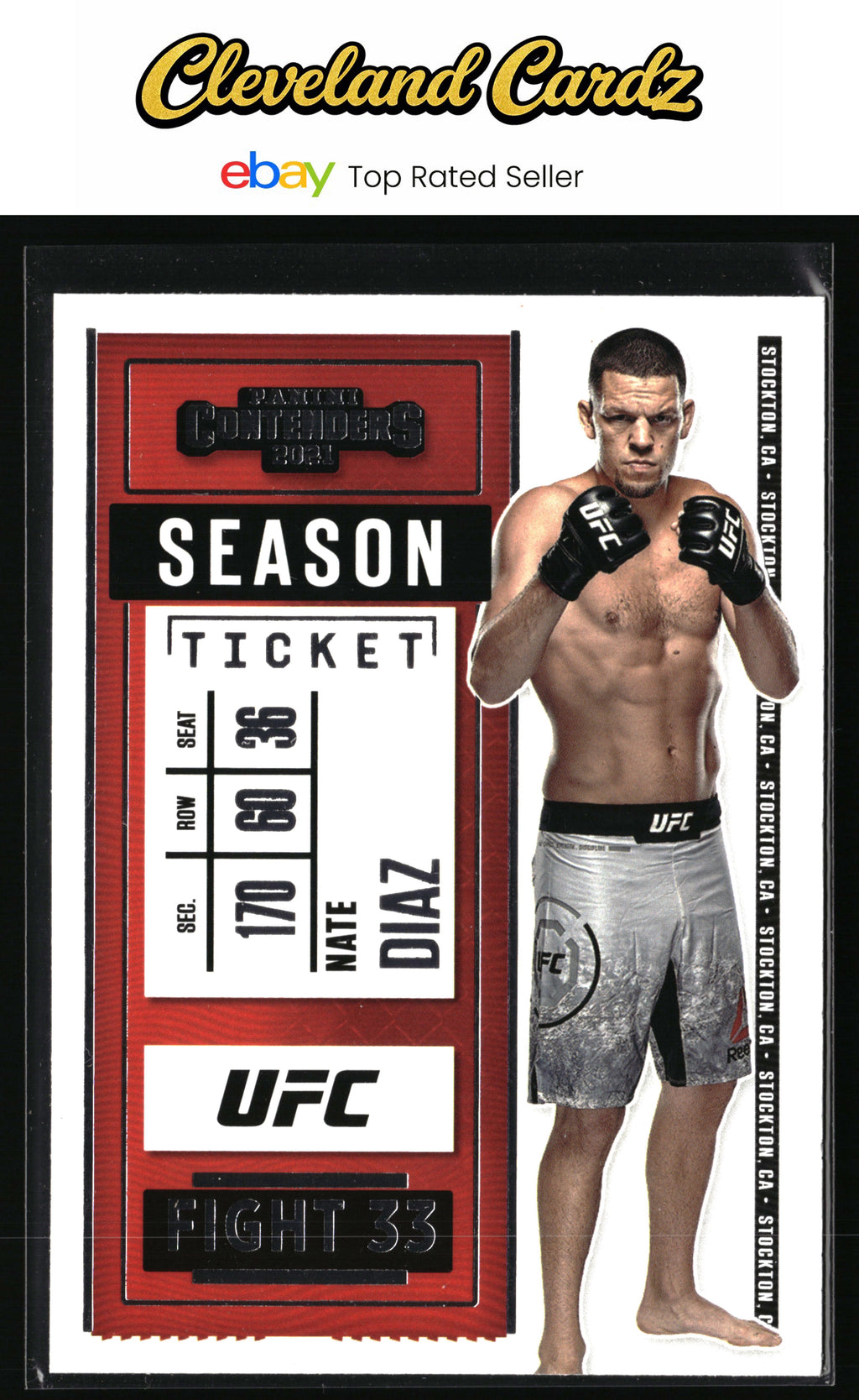 2021 Panini Chronicles UFC #6 Nate Diaz
