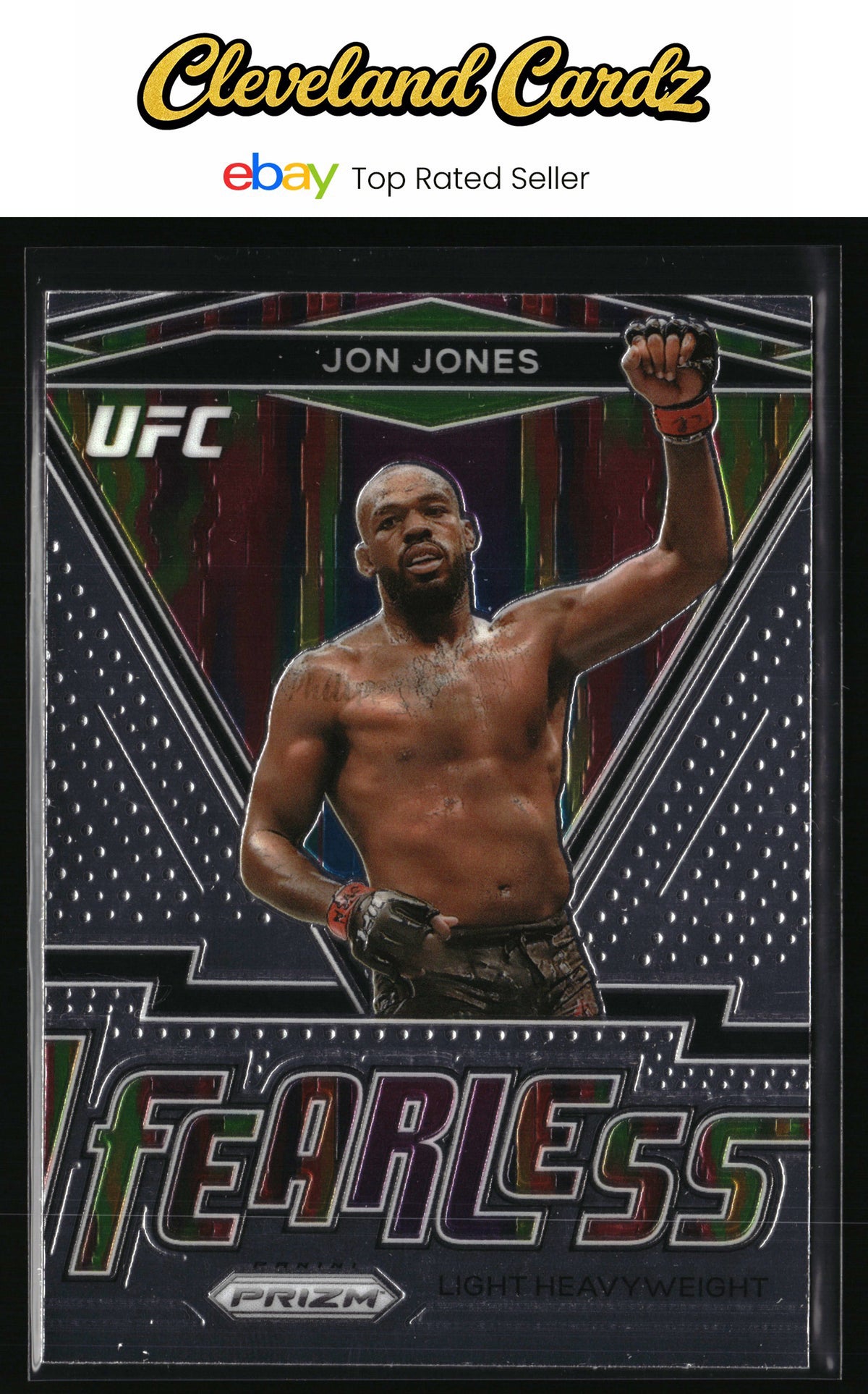 2021 Panini Prizm UFC #25 Jon Jones Fearless