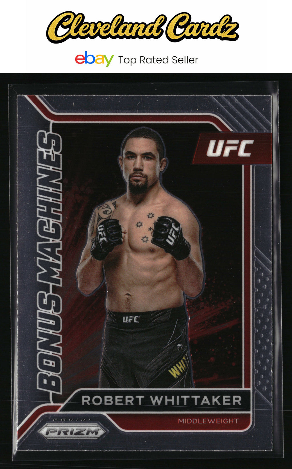 2022 Panini Prizm UFC #3 Robert Whittaker Bonus Machines