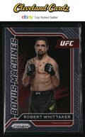 2022 Panini Prizm UFC #3 Robert Whittaker Bonus Machines