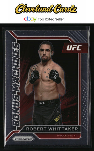 2022 Panini Prizm UFC #3 Robert Whittaker Bonus Machines