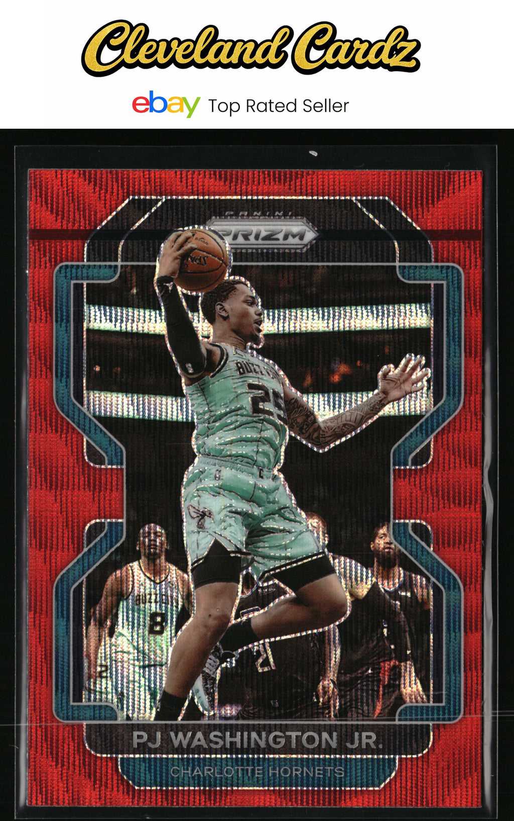 2021-22 Panini Prizm #78 PJ Washington Jr. Ruby Wave