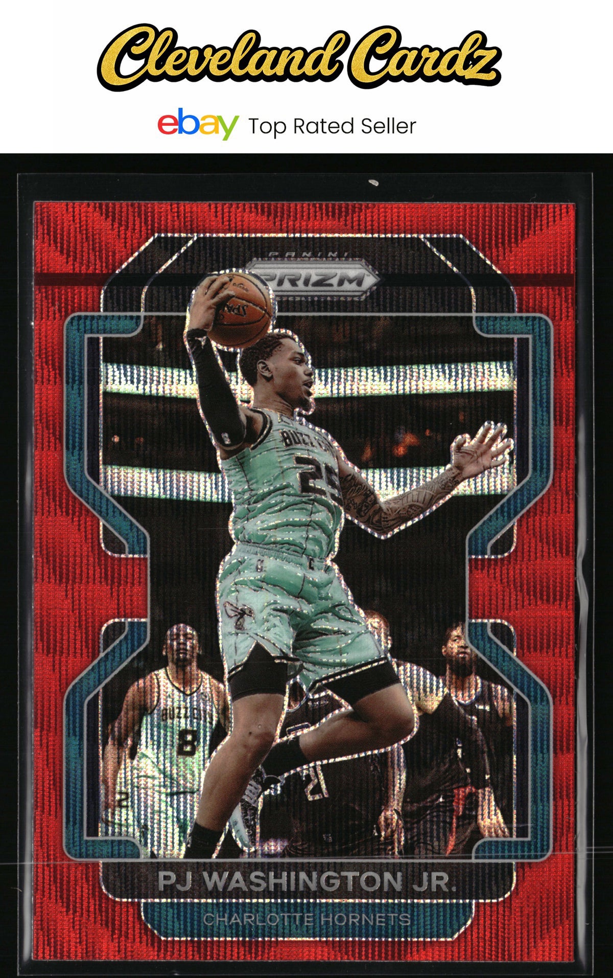 2021-22 Panini Prizm #78 PJ Washington Jr. Ruby Wave