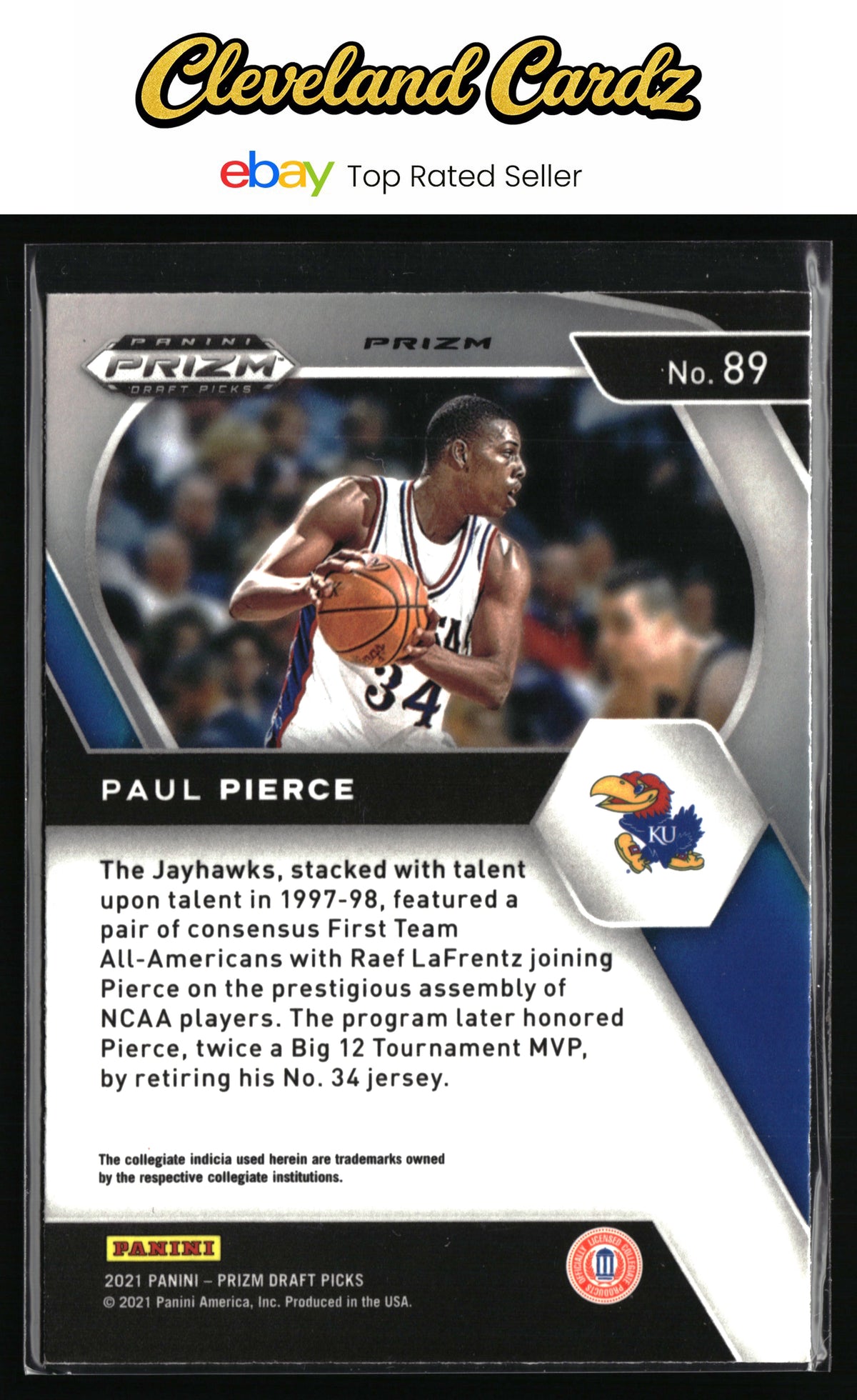 2021 Panini Prizm Draft Picks #89 Paul Pierce Blue Circles