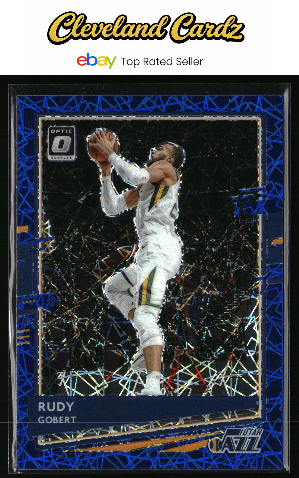 2020-21 Donruss Optic #28 Rudy Gobert Blue Velocity