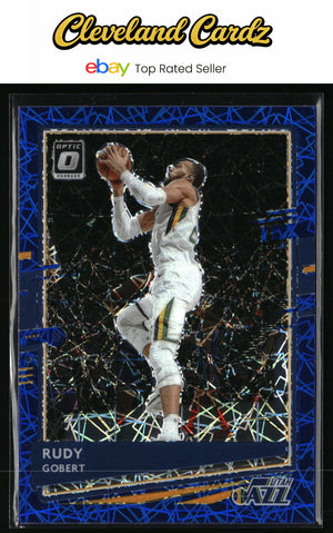 2020-21 Donruss Optic #28 Rudy Gobert Blue Velocity