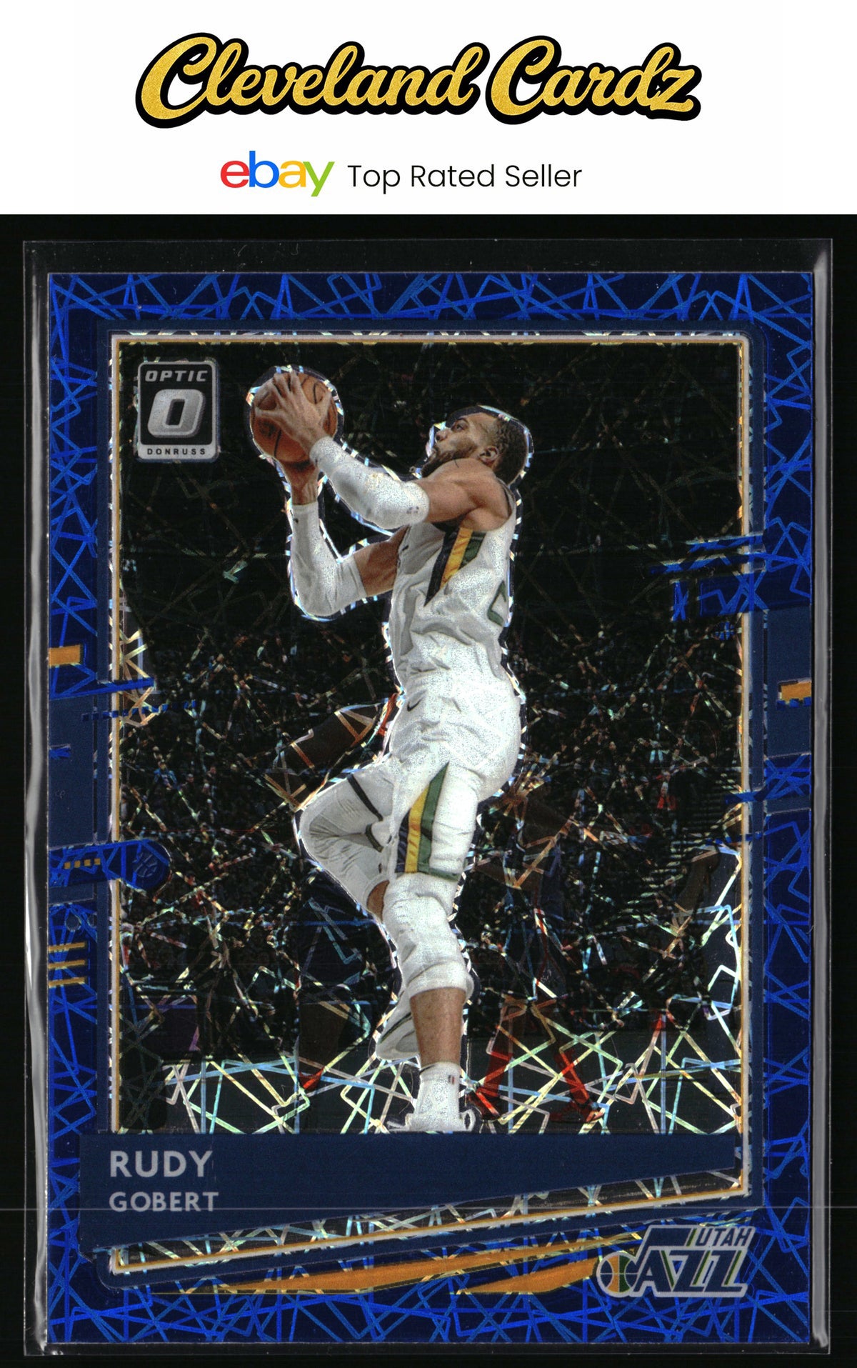2020-21 Donruss Optic #28 Rudy Gobert Blue Velocity