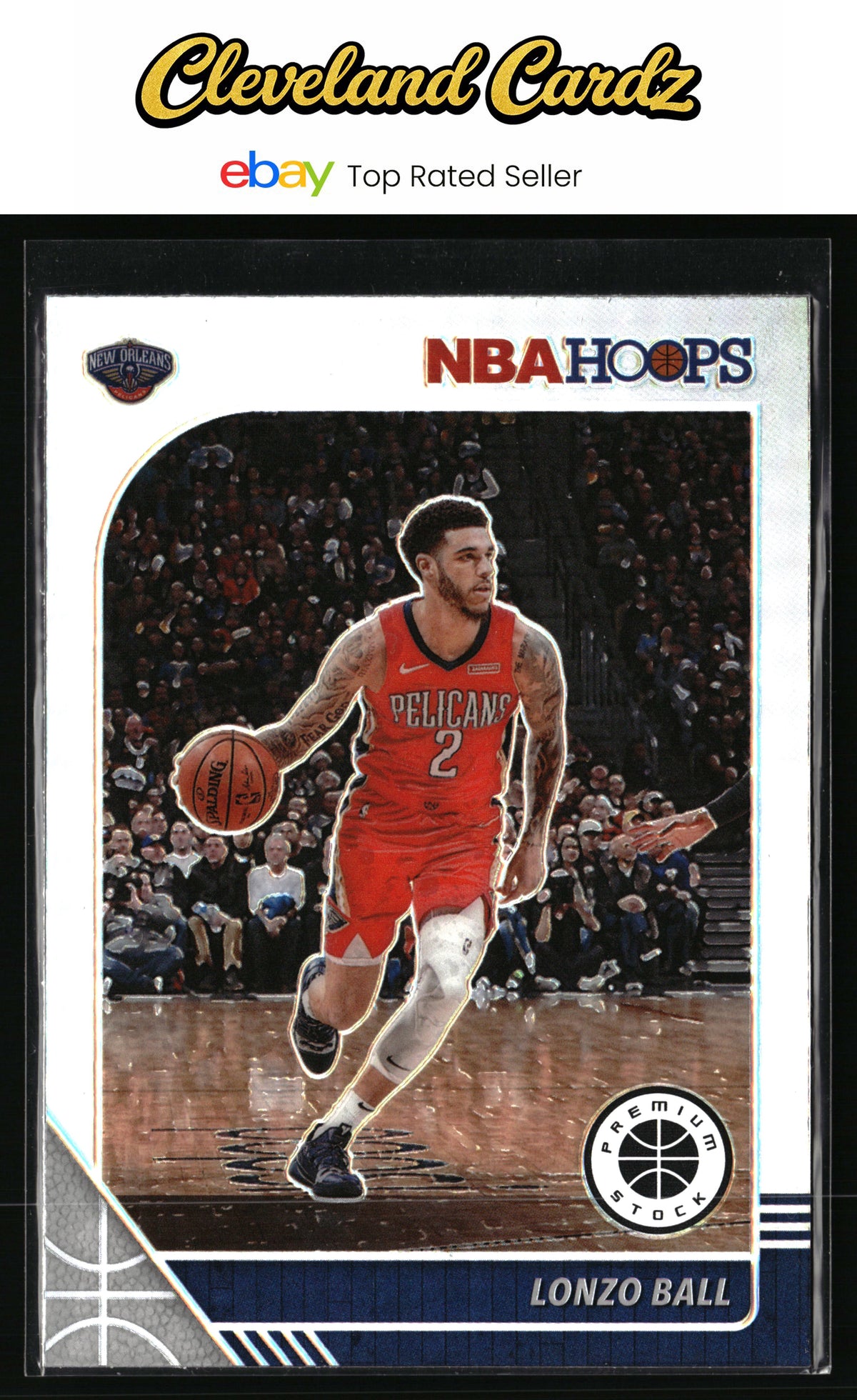 2019-20 Hoops Premium Stock #116 Lonzo Ball Prizms Silver