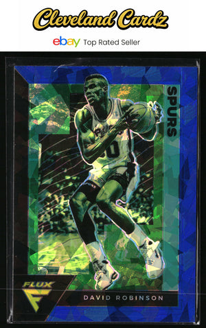 2020-21 Panini Flux #185 David Robinson Blue Cracked Ice