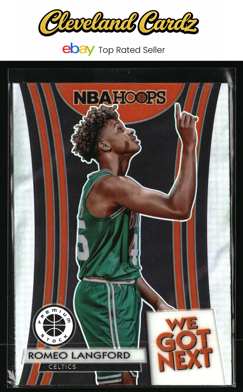 2019-20 Hoops Premium Stock #18 Romeo Langford We Got Next Holo
