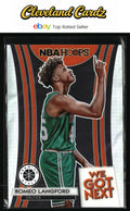 2019-20 Hoops Premium Stock #18 Romeo Langford We Got Next Holo