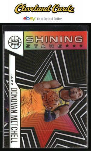 2020-21 Panini Illusions #8 Donovan Mitchell Shining Stars Sapphire