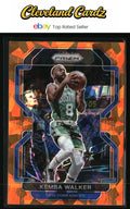 2020-21 Panini Prizm #122 Kemba Walker Orange Ice Prizms