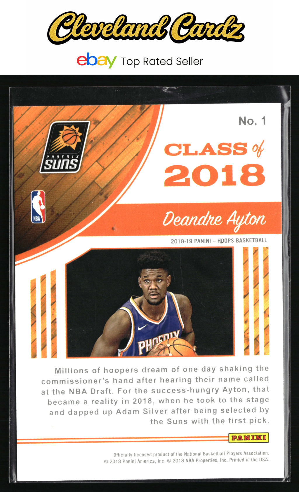 2018-19 Hoops #1 Deandre Ayton Class of 2018