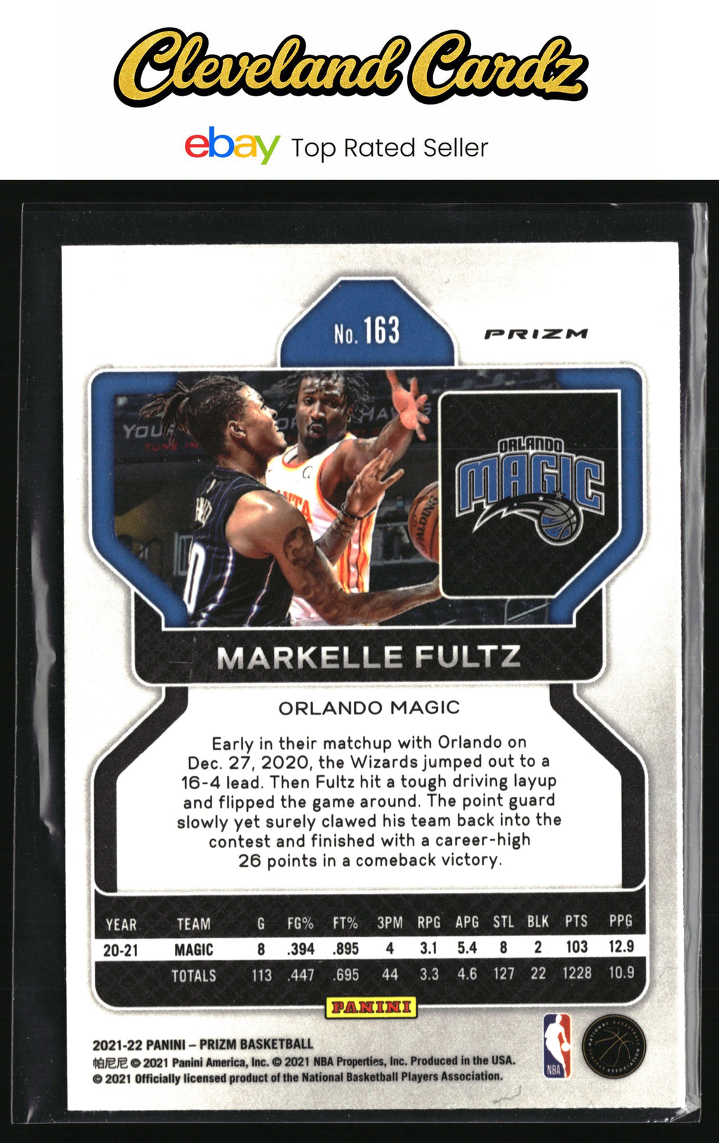 2021-22 Panini Prizm #163 Markelle Fultz Ruby Wave