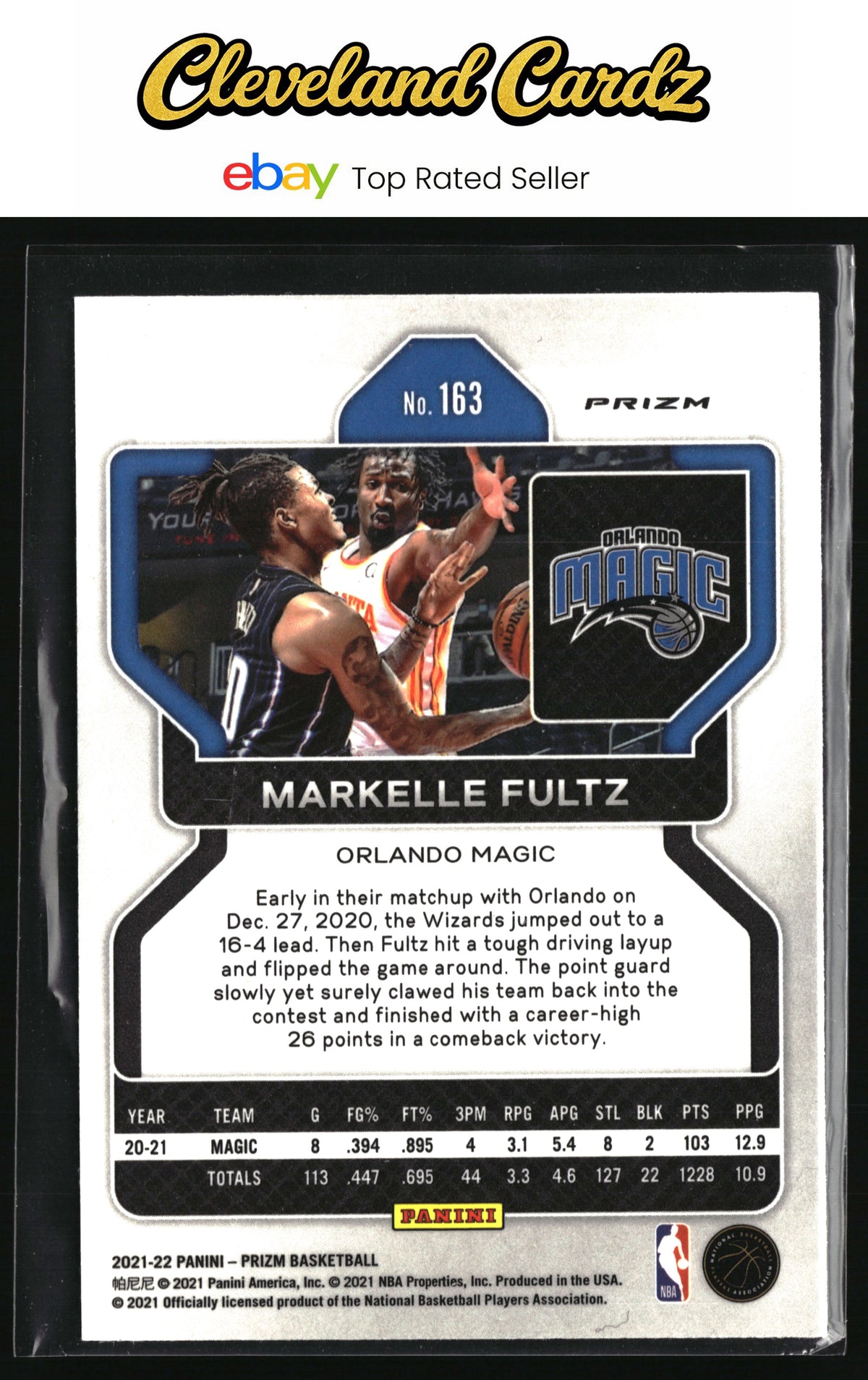 2021-22 Panini Prizm #163 Markelle Fultz Ruby Wave