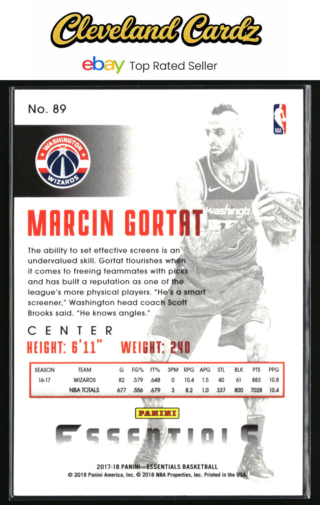2017-18 Panini Essentials #89 Marcin Gortat