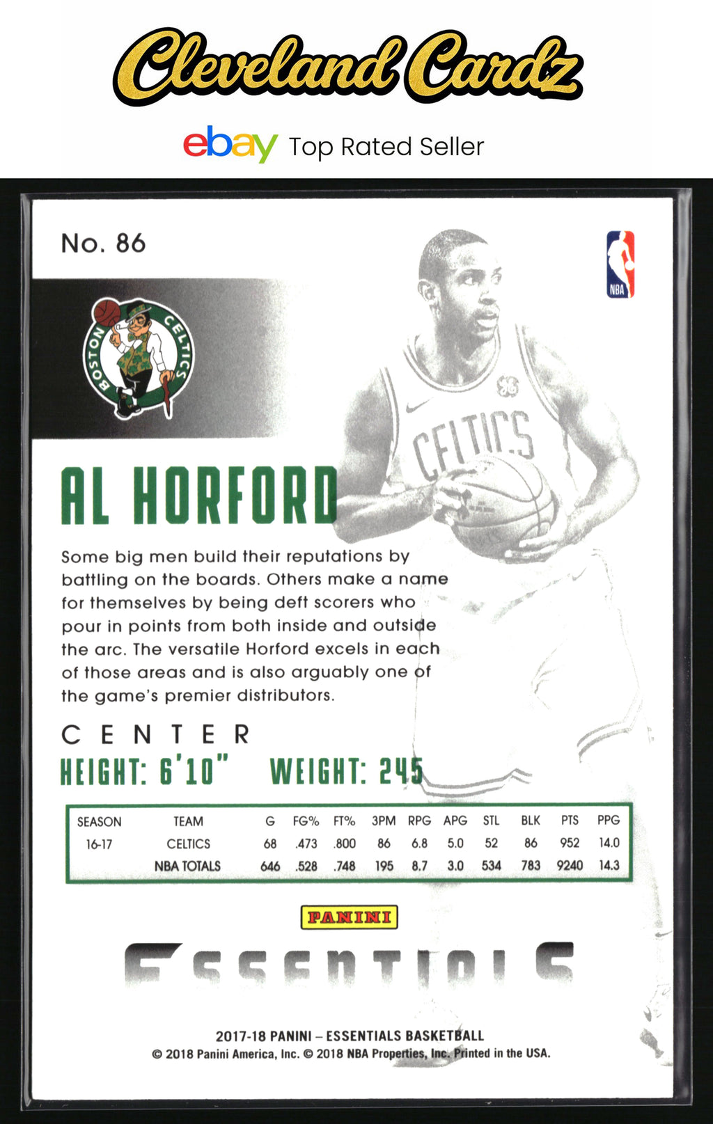 2017-18 Panini Essentials #86 Al Horford