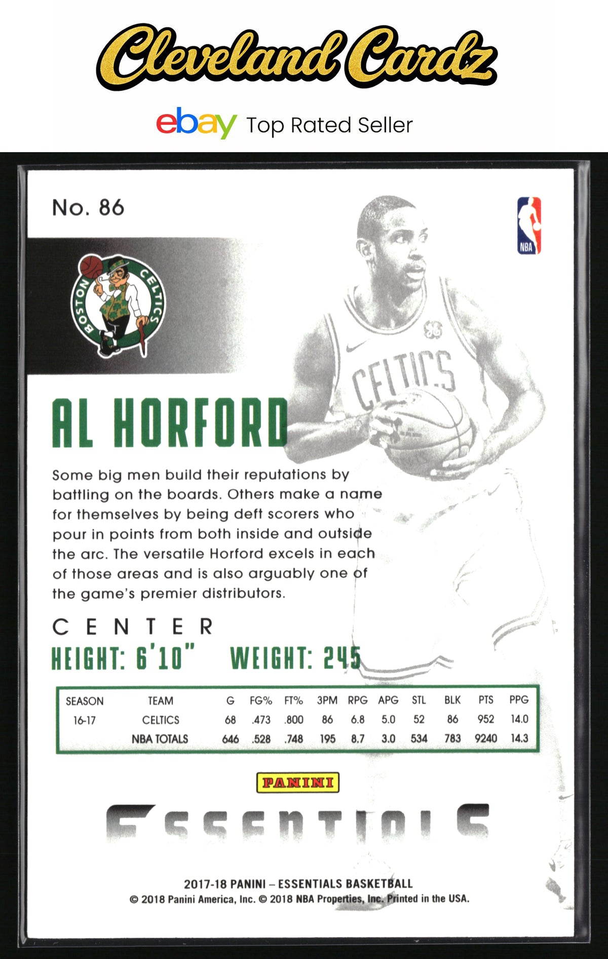 2017-18 Panini Essentials #86 Al Horford